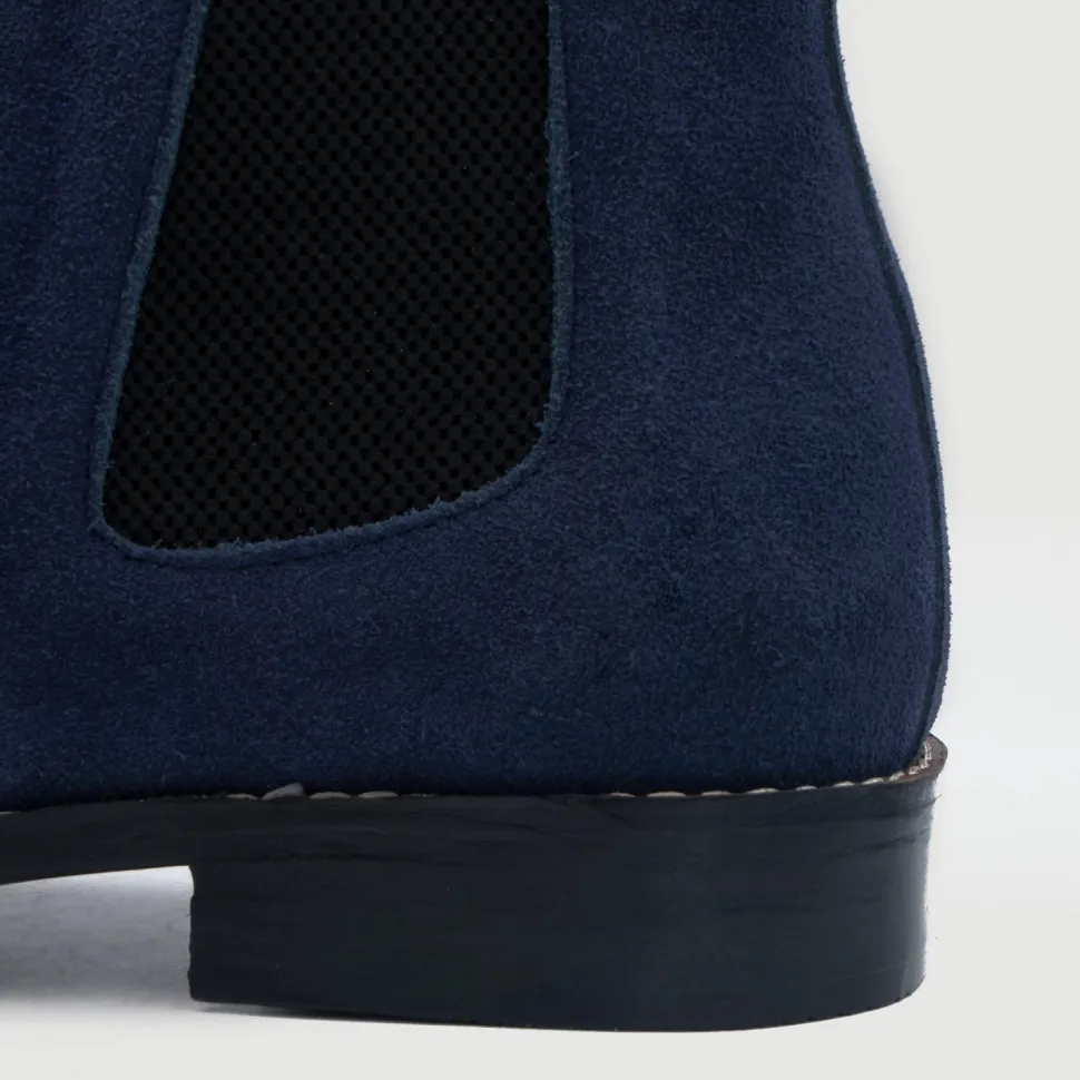 Clarkson Chelsea Midnight Blue Suede Leather Boots