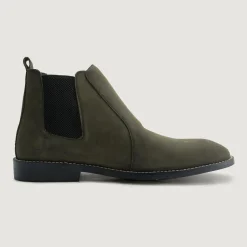 Clarkson Chelsea Olive Pullup Leather Boots - StudGuard