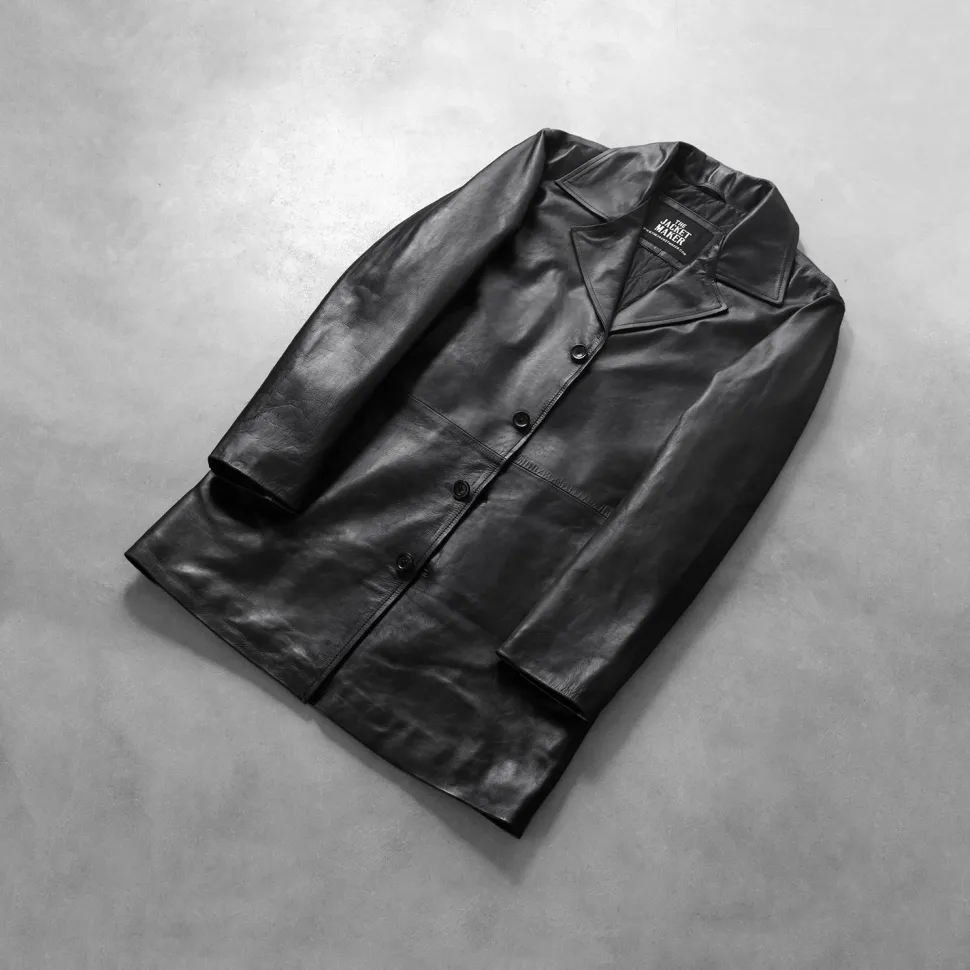 Classmith Black Leather Coat