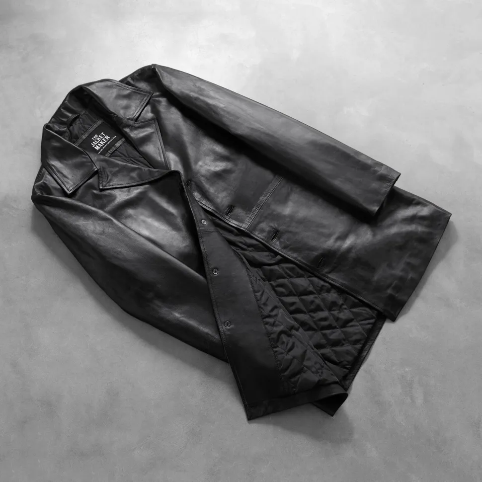 Classmith Black Leather Coat