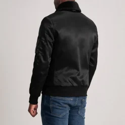 Clyde B-15 Black Bomber Jacket
