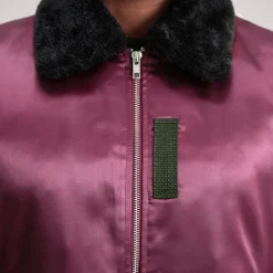 Clyde B-15 Maroon Bomber Jacket