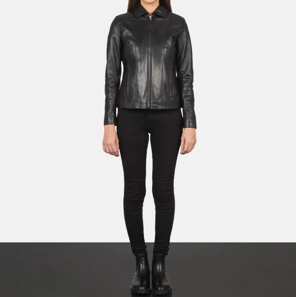 Colette Black Leather Jacket