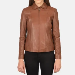 Colette Brown Leather Jacket
