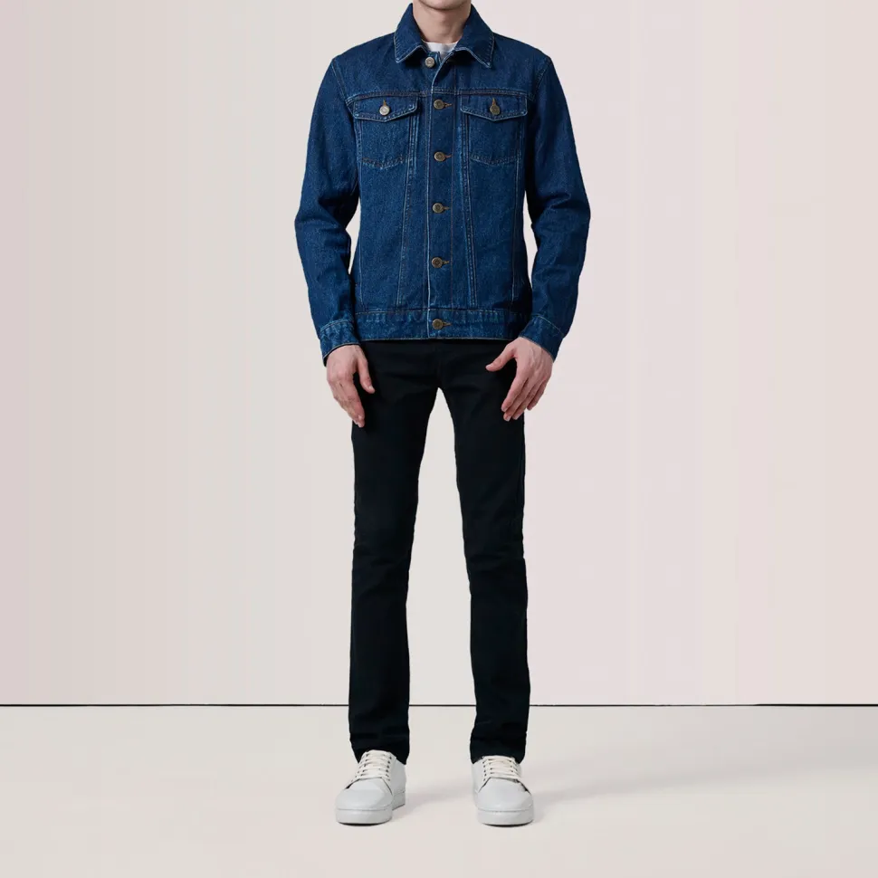 Conard Dark Blue Denim Trucker Jacket