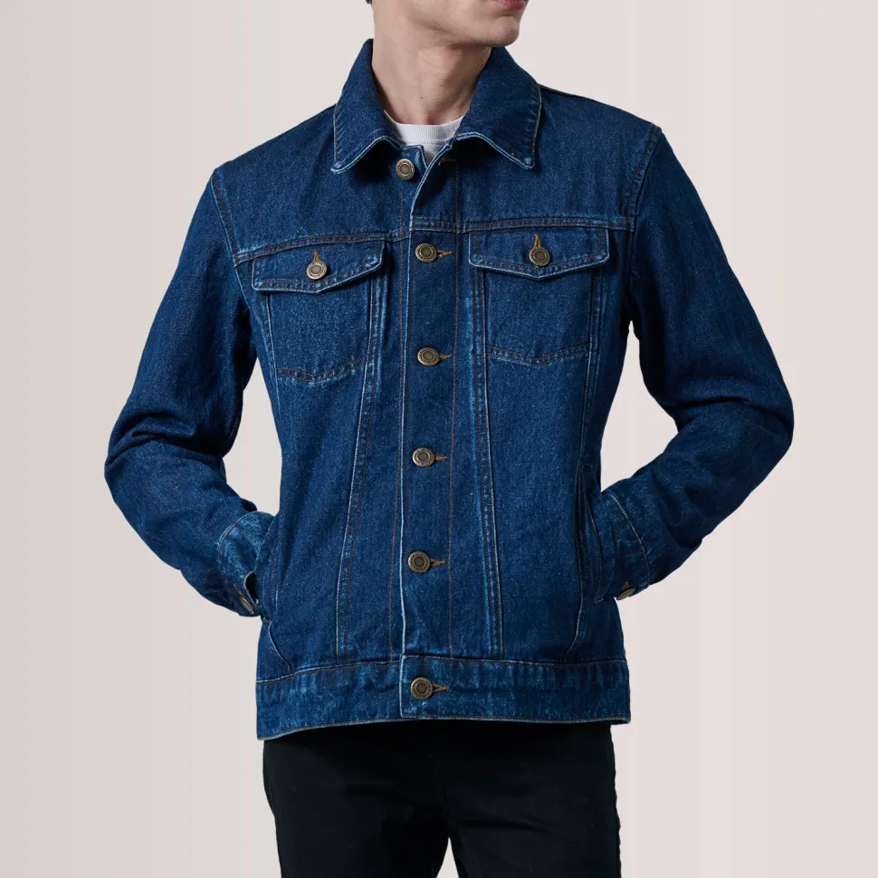Conard Dark Blue Denim Trucker Jacket