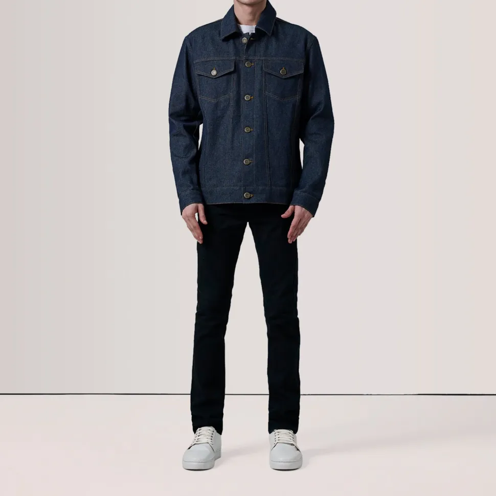 Conard Indigo Blue Denim Trucker Jacket