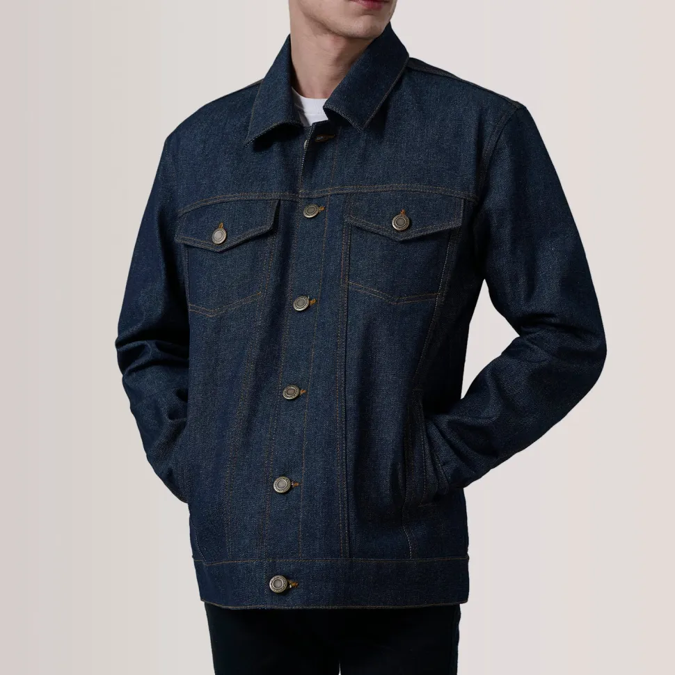 Conard Indigo Blue Denim Trucker Jacket