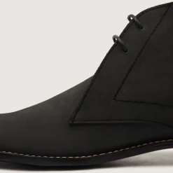Corry Chukka Black Nubuck Leather Boots