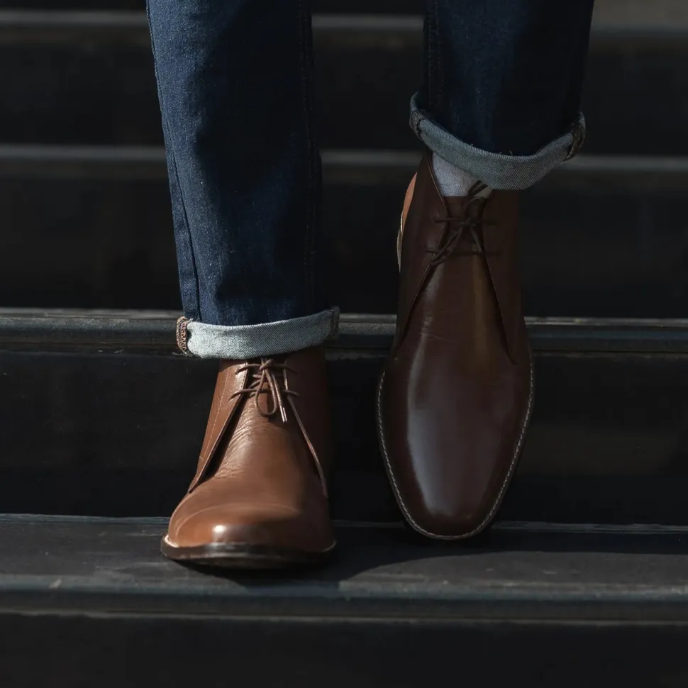 Corry Chukka Brown Leather Boots