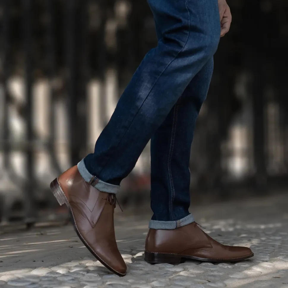 Corry Chukka Brown Leather Boots