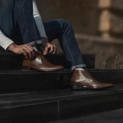 Corry Chukka Brown Leather Boots