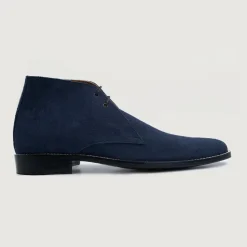 Corry Chukka Midnight Blue Suede Leather Boots