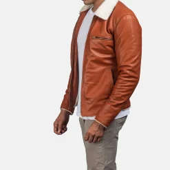 Dan Frost Tan Shearling Jacket