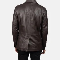Daron Brown Leather Blazer