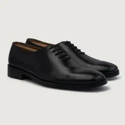 Director Wholecut Black Leather Shoes