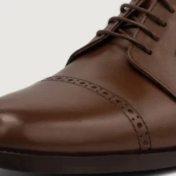 Dirk Brogues Derby Brown Leather Shoes