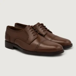 Dirk Brogues Derby Brown Leather Shoes