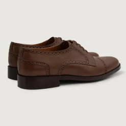 Dirk Brogues Derby Brown Leather Shoes