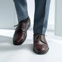 Dirk Brogues Derby Burnished Brown Leather Shoes