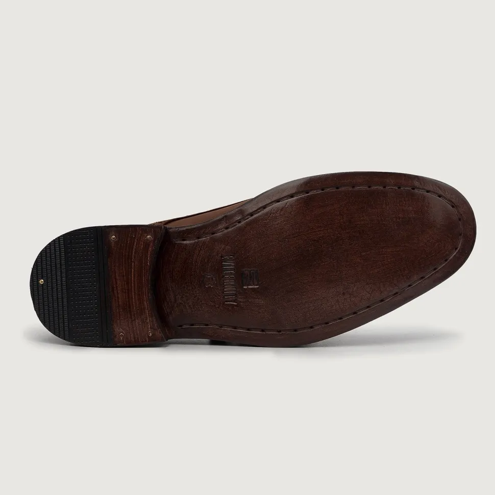 Dirk Brogues Derby Tan Leather Shoes