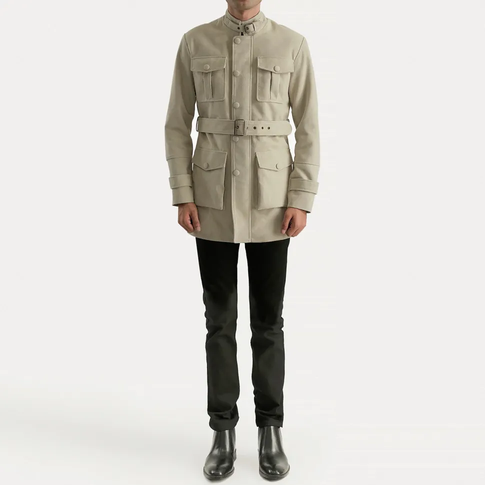 Dolf Off-White Suede Jacket