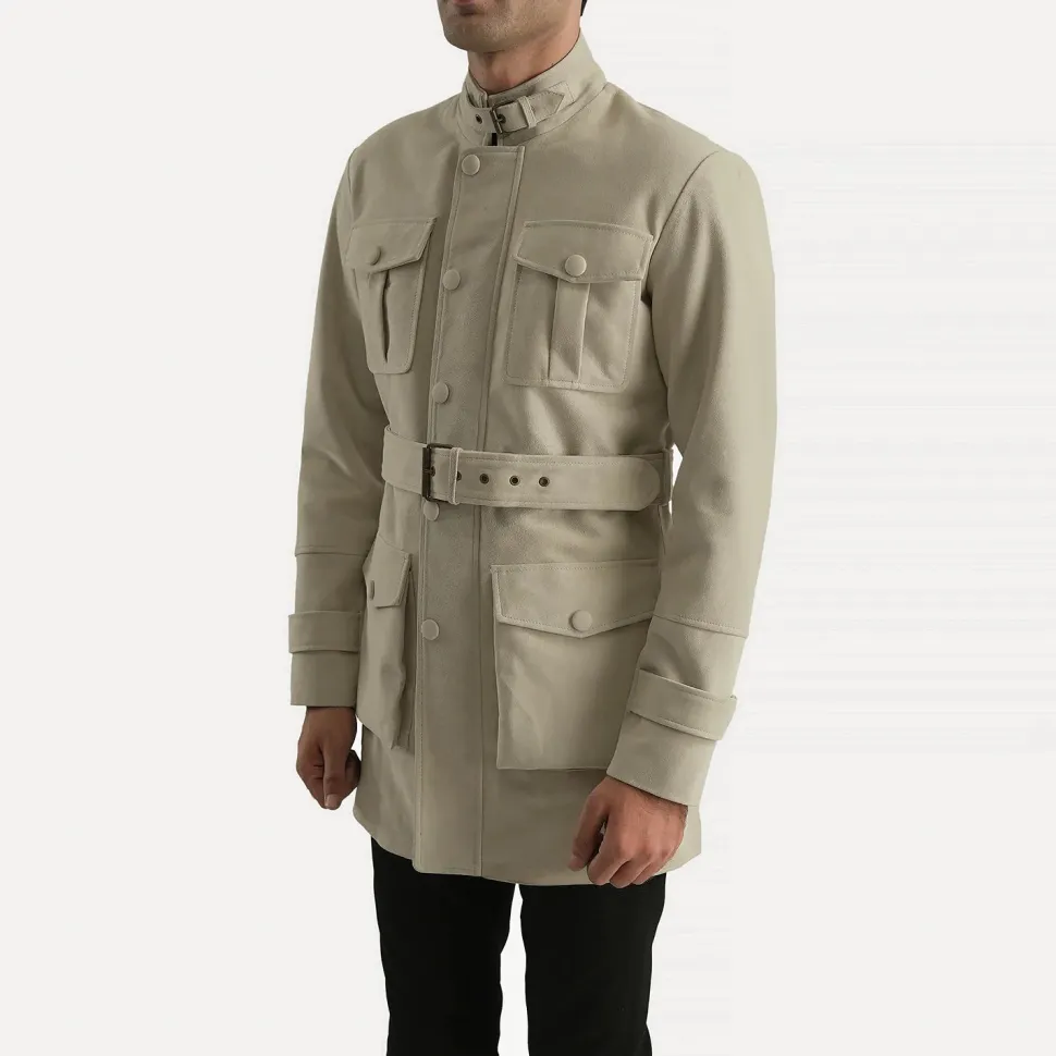 Dolf Off-White Suede Jacket