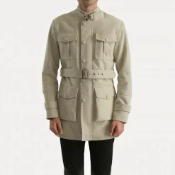Dolf Off-White Suede Jacket