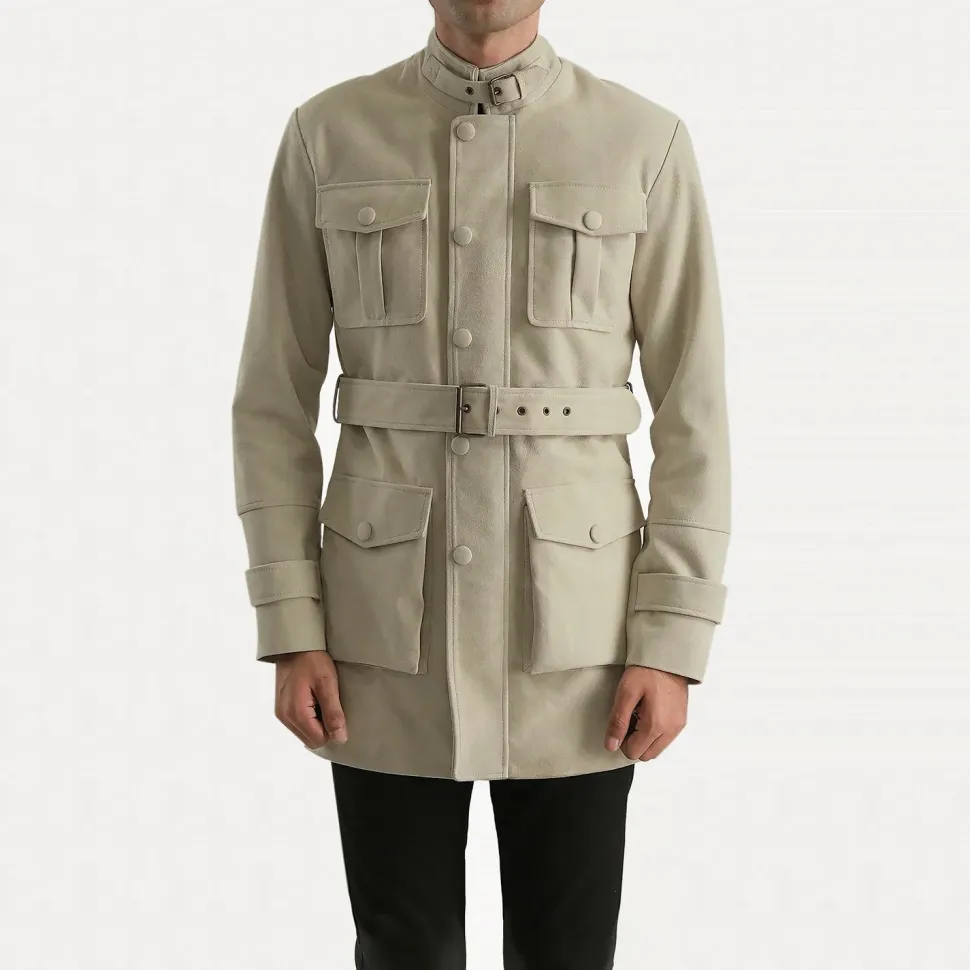 Dolf Off-White Suede Jacket
