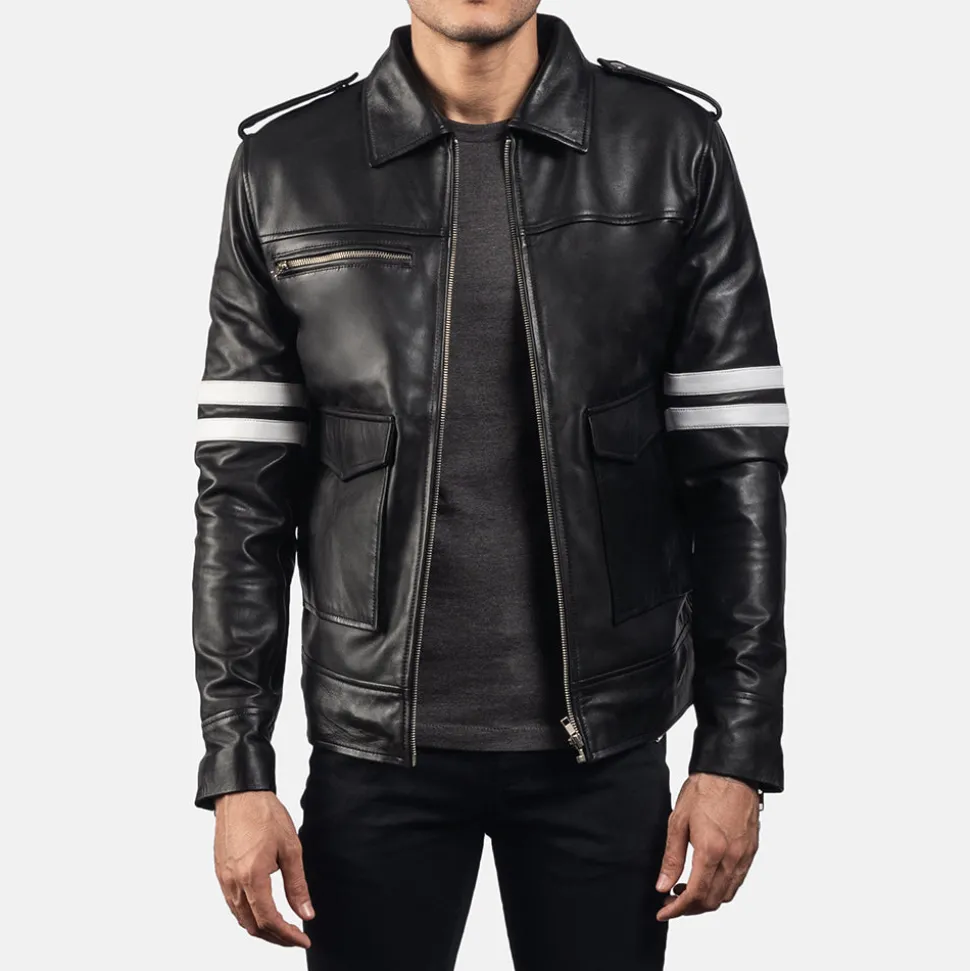 Dragonhide Black Leather Jacket