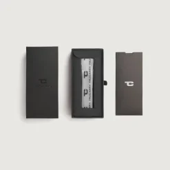 Elroy Black Leather Keychain