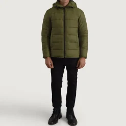 Erico Green Hooded Puffer Jacket