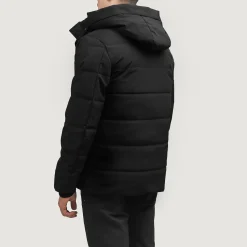 Exton Black Hooded Down Puffer Jacket