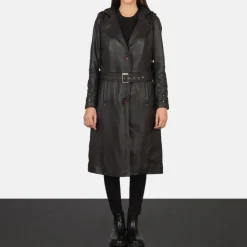 Fixon Hooded Brown Trench Coat