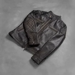 Gatsby Distressed Brown Leather Jacket