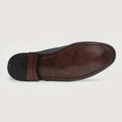 Greyson Brogues Oxford Black Nubuck Leather Shoes