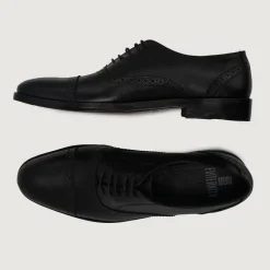 Greyson Brogues Oxford Black Leather Shoes