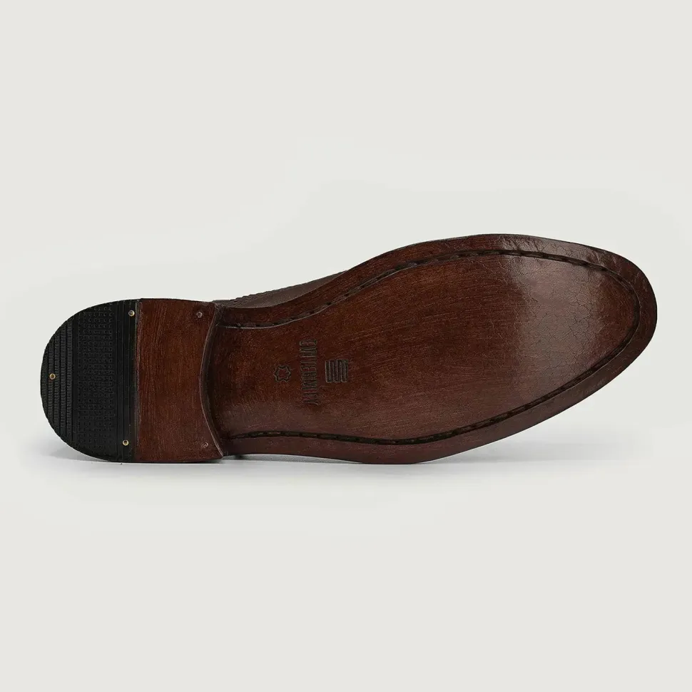 Greyson Brogues Oxford Brown Leather Shoes
