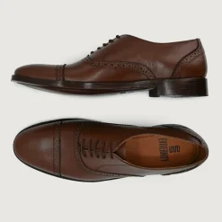 Greyson Brogues Oxford Brown Leather Shoes