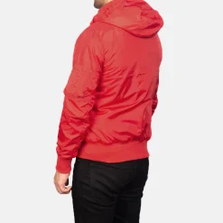 Hanklin Ma-1 Red Hooded Bomber Jacket