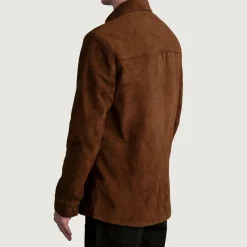 Haven Brown Suede Leather Shirt