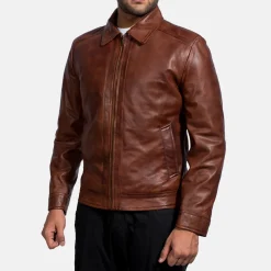 Inferno Brown Leather Jacket