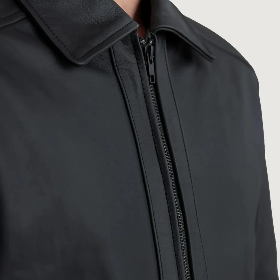 Inferno Matte Black Leather Jacket