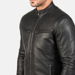 Ionic Black Leather Jacket