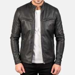 Ionic Black Leather Jacket