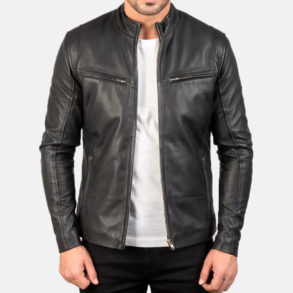 Ionic Black Leather Jacket