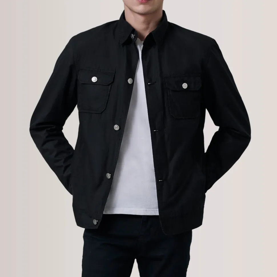 Irwin Black Waxed Canvas Field Jacket