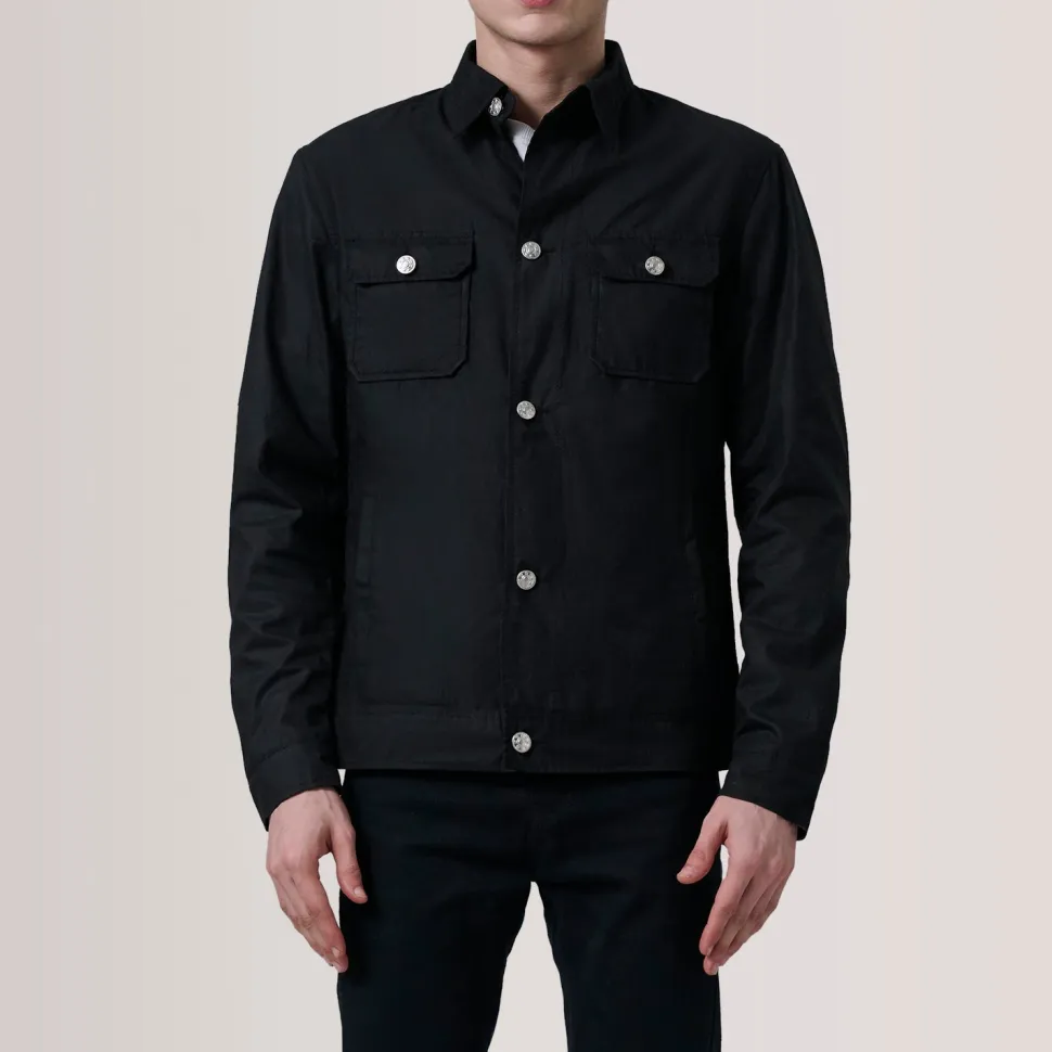 Irwin Black Waxed Canvas Field Jacket