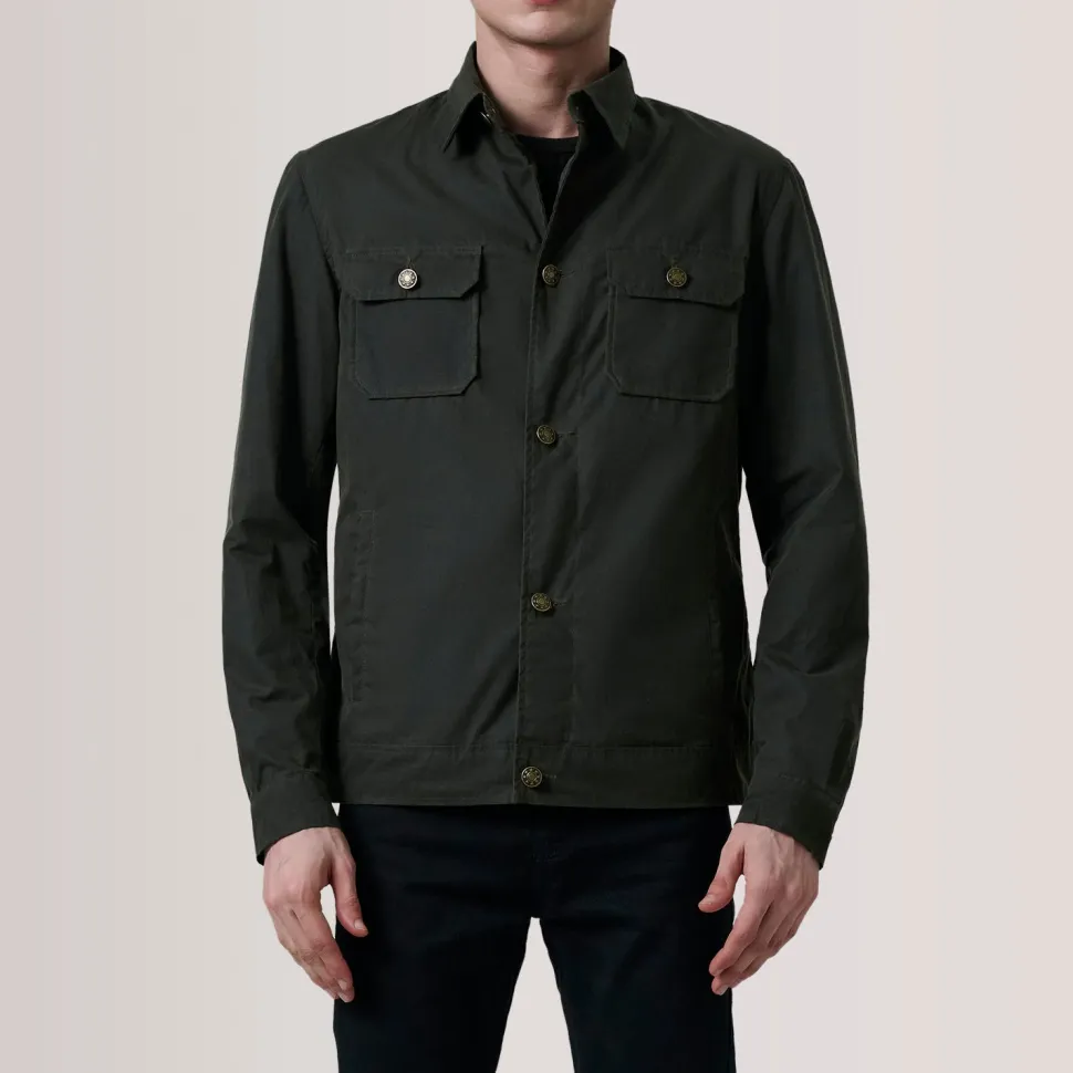 Irwin Olive Waxed Canvas Field Jacket