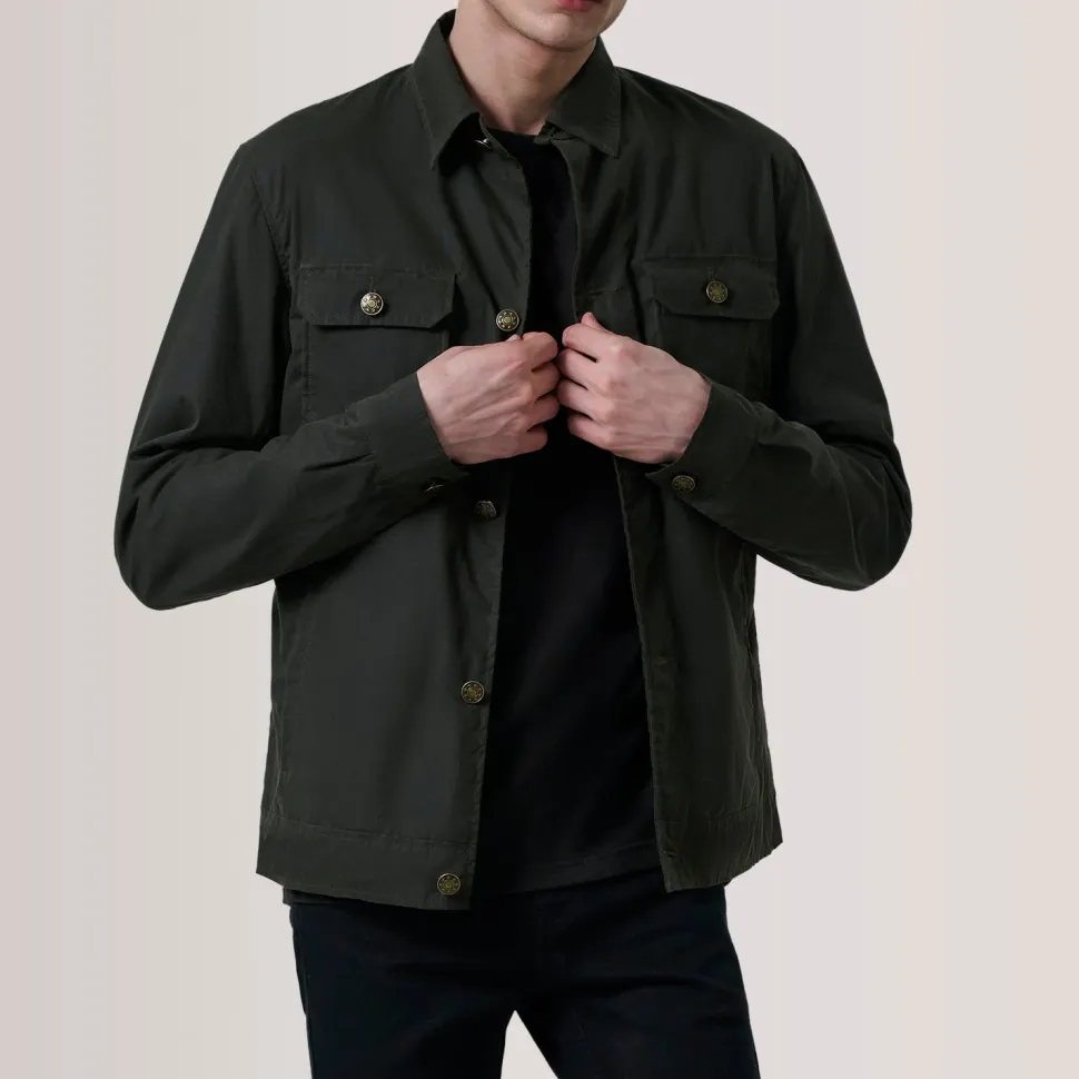 Irwin Olive Waxed Canvas Field Jacket